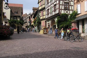 Le centre ville de Riquewihr